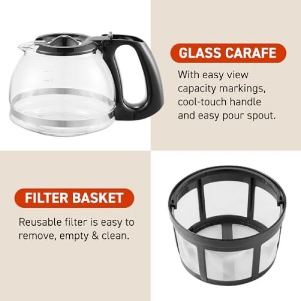 Elite Gourmet EHC4128 Automatic 4-Cup Brew & Drip Coffee Maker - Image 2