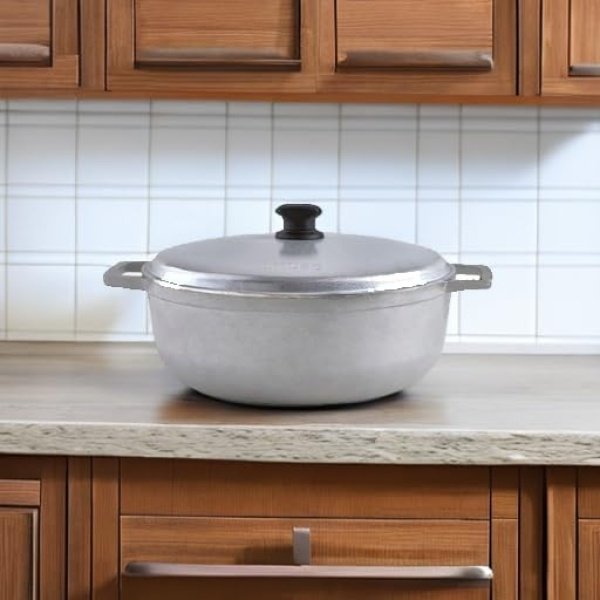 IMUSA 7.5 Quart Traditional Natural Made in Colombia Caldero with Lid - Image 5
