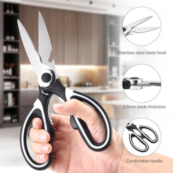 Kitchen Scissors All Purpose 3 Pack - kitchen gadgets utensils - Heavy Duty - Image 3