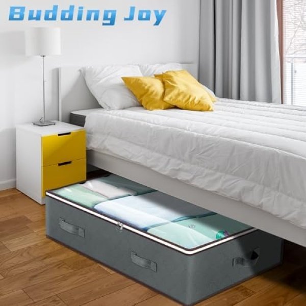 Budding Joy 90L Under Bed Storage Containers, Closet Organizers and Storage - Image 4
