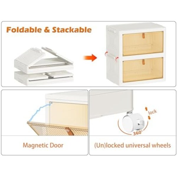 HOMIDEC Closet Organizers and Storage 93Qt 3 Pack Closet Organizer Boxes - Image 6