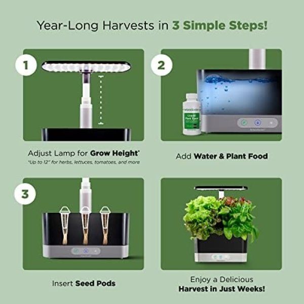 AeroGarden Harvest with Gourmet Herb Seed Pod Kit - Hydroponic Indoor Garden - Image 9