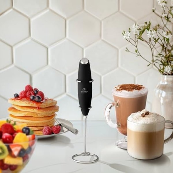 Zulay Kitchen Powerful Milk Frother Wand With 2 Duracell Batteries - Ultra Fast - Image 6