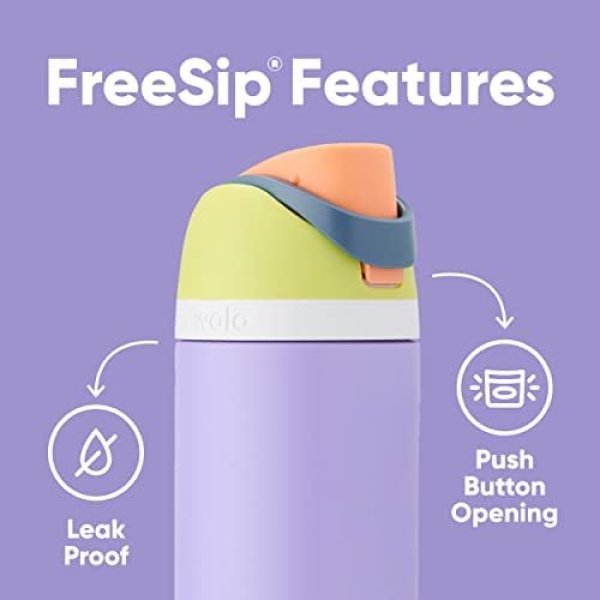 Owala FreeSip Insulated Stainless Steel Water Bottle with Straw for Sports - Image 3
