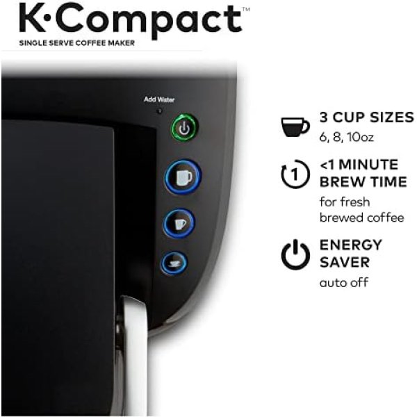 Keurig K-Compact Single-Serve K-Cup Pod Coffee Maker, Black - Image 5