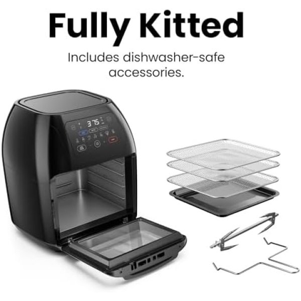 CHEFMAN Multifunctional Digital Air Fryer+ Rotisserie, Dehydrator - Image 8