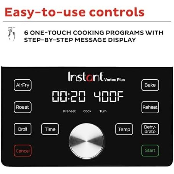 Instant Pot Vortex Plus 6QT XL Air Fryer, 6-in-1, Broils, Dehydrates, Crisps - Image 5