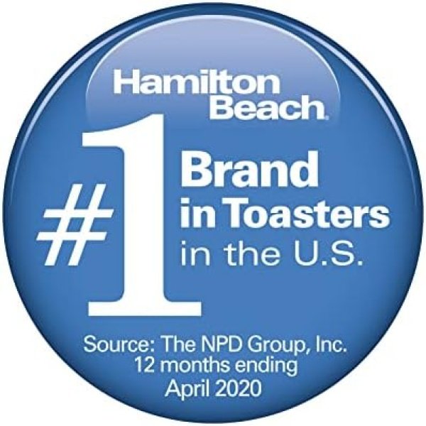 Hamilton Beach 2 Slice Toaster with Extra-Wide Slots, Bagel Setting - Image 4