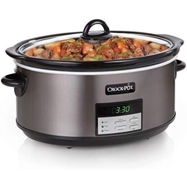 Crock-Pot Large 8 Quart Programmable Slow Cooker with Auto Warm Setting - Image 2