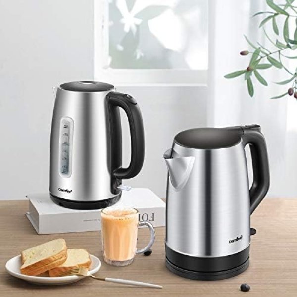 COMFEE' 1.7L Stainless Steel Electric Tea Kettle, BPA-Free Hot Water Kettle - Image 8