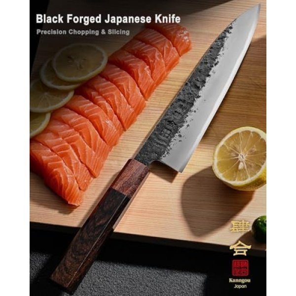 Japanese Kitchen Knife, 8 Inch Chef Knife with AUS-8 Alloy Steel, 210MM - Image 2