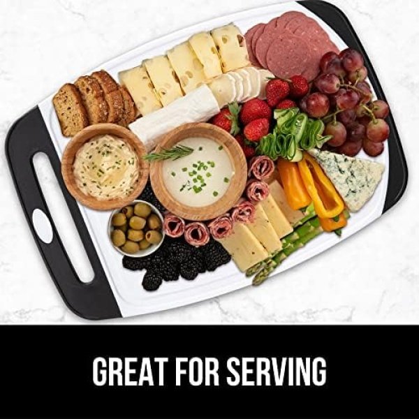 GORILLA GRIP 100% BPA-Free Reversible Kitchen Cutting Board Set of 3 - Image 9