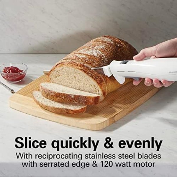 Hamilton Beach Electric Knife Set for Carving Meats, Poultry, Bread, Crafting - Image 3