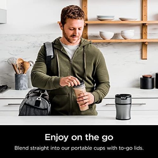 Ninja BN301 Nutri-Blender Plus Compact Personal Blender, 900-Peak-Watt Motor - Image 3