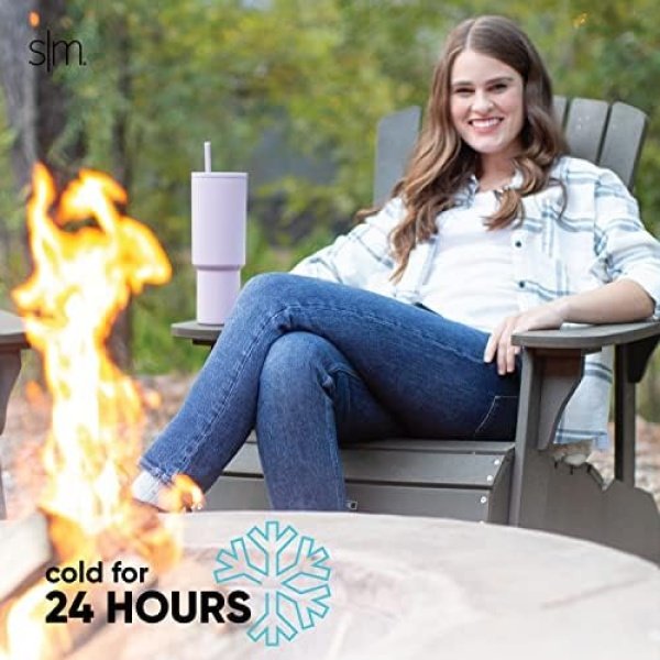 Simple Modern 40 oz Tumbler with Handle and Straw Lid | Insulated Cup Reusable - Image 9