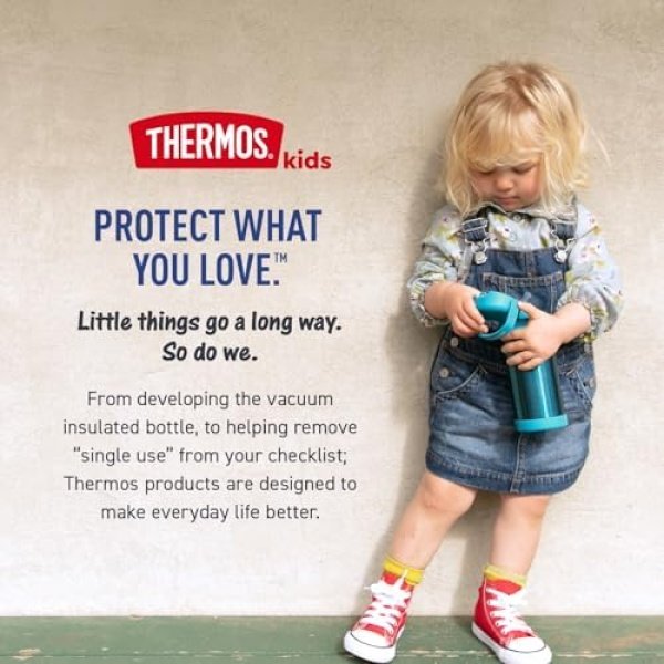 THERMOS FUNTAINER Water Bottle with Straw - 12 Ounce - Kids Stainless Steel - Image 7