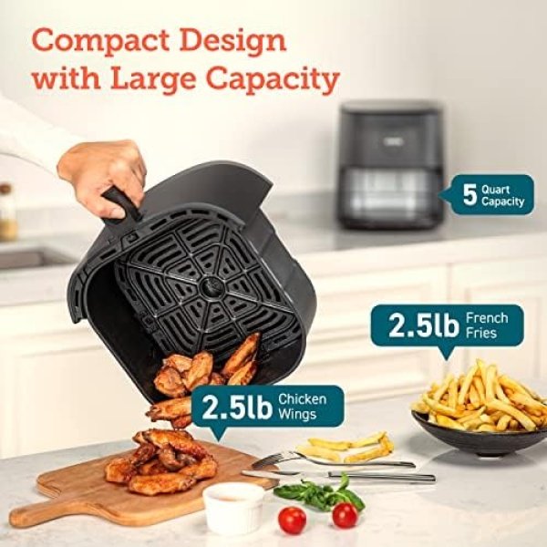 COSORI Air Fryer Pro LE 5-Qt Airfryer, Quick and Easy, UP to 450℉, Quiet - Image 4