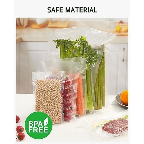 Syntus Vacuum Sealer Bags, 150 Gallon 11" x 16" and Quart 8" x 12" and Pint 6" - Image 6