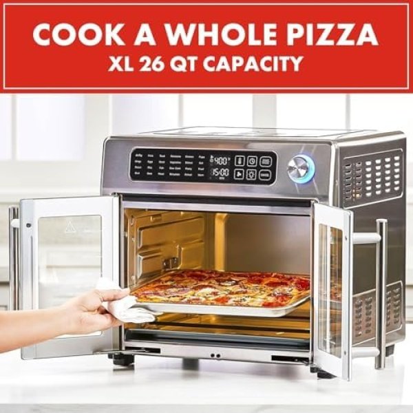 Emeril Lagasse Extra Large French Door Air Fryer Toaster Oven Combo - Image 6