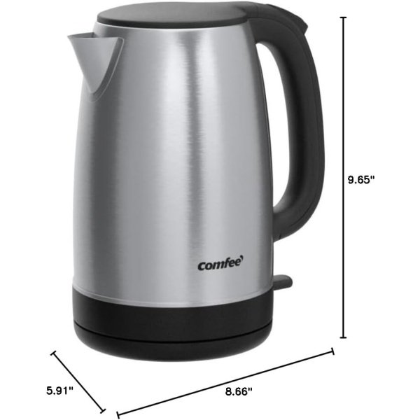 COMFEE' 1.7L Stainless Steel Electric Tea Kettle, BPA-Free Hot Water Kettle - Image 11