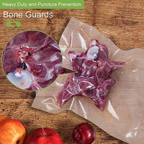 6 Pack 8"x20'(3Rolls) and 11"x20' (3Rolls) Vacuum Sealer Bags Rolls - Image 5