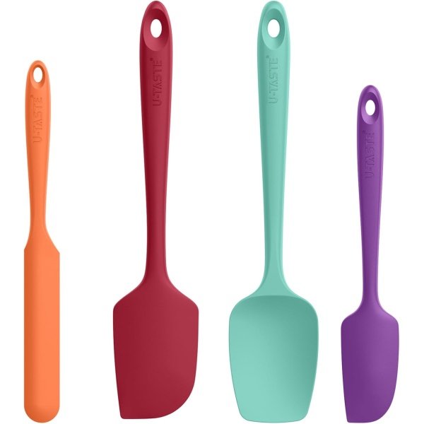 High Heat Resistant Silicone Spatula: U-Taste 600ºF Hot-Proof Food Grade Rubber