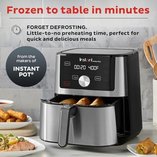 Instant Pot Vortex Plus 6QT XL Air Fryer, 6-in-1, Broils, Dehydrates, Crisps - Image 2