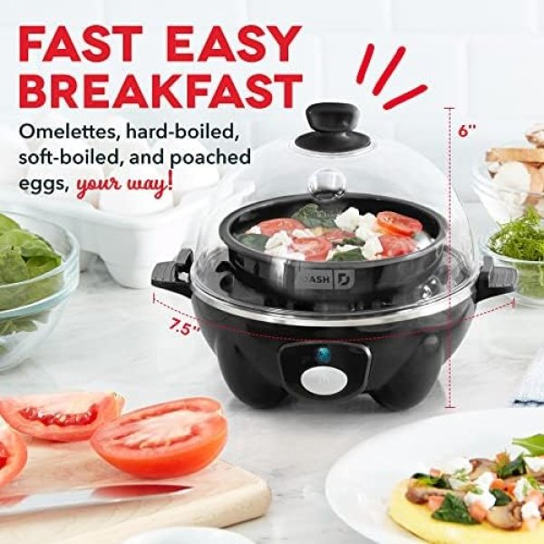DASH Rapid Egg Cooker: 6 Egg Capacity Electric Egg Cooker for Hard Boiled Eggs - Image 2