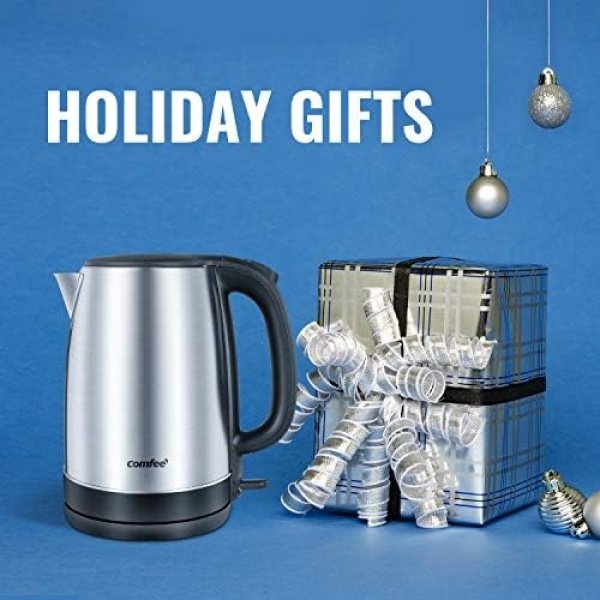 COMFEE' 1.7L Stainless Steel Electric Tea Kettle, BPA-Free Hot Water Kettle - Image 10