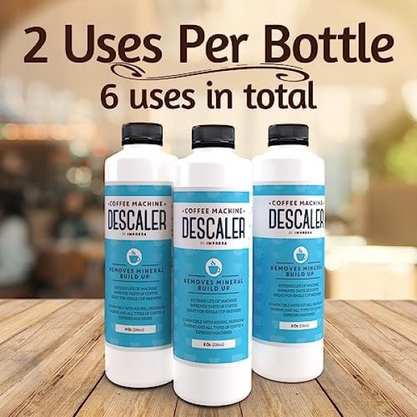 IMPRESA 3 Pack / 6 Uses Coffee Machine Descaler for Keurig - Image 4
