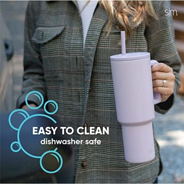 Simple Modern 40 oz Tumbler with Handle and Straw Lid | Premium Recycled - Image 5