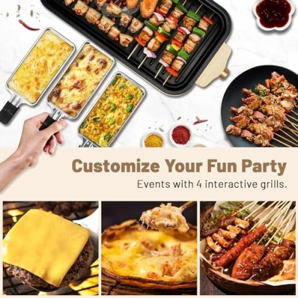 Pukomc Electric Indoor Grill,2 in 1 Indoor Grills for Kitchen with Grill Net - Image 8