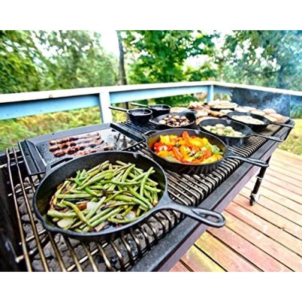 Lodge 10.25 Inch Cast Iron Pre-Seasoned Skillet – Signature Teardrop Handle - Image 5