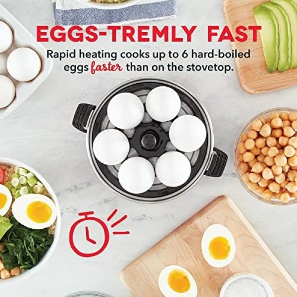 DASH Rapid Egg Cooker: 6 Egg Capacity Electric Egg Cooker for Hard Boiled Eggs - Image 3