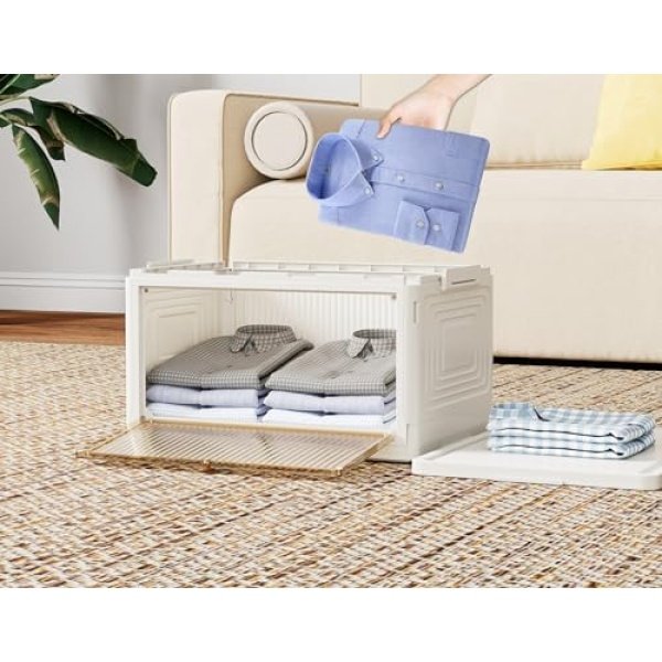 HOMIDEC Closet Organizers and Storage 93Qt 3 Pack Closet Organizer Boxes - Image 5