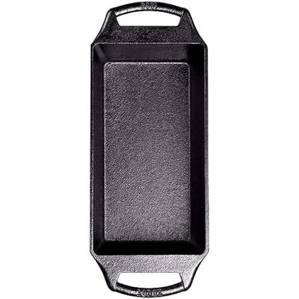 Lodge Cast Iron Loaf Pan 8.5x4.5 Inch, Black - Image 4