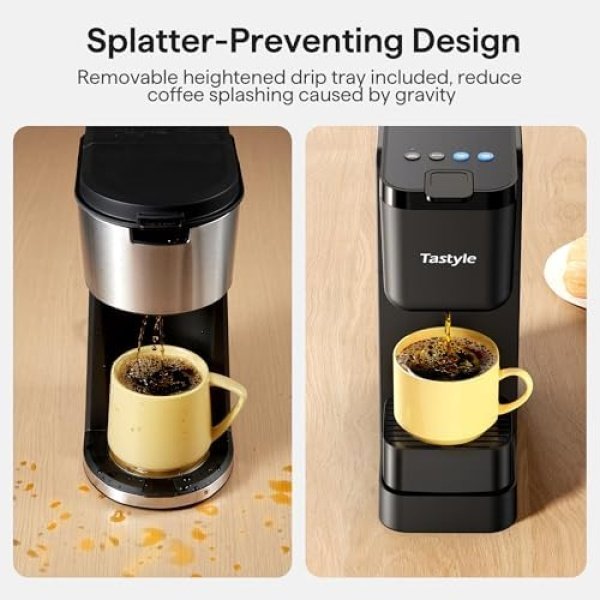 Single Serve Coffee Maker for K Cup, Ground and Tea Leaves, Hot and Iced Coffee - Image 3