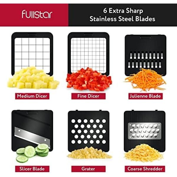 Fullstar Vegetable Chopper, Mandoline Slicer - Cheese Grater, Food Chopper - Image 2