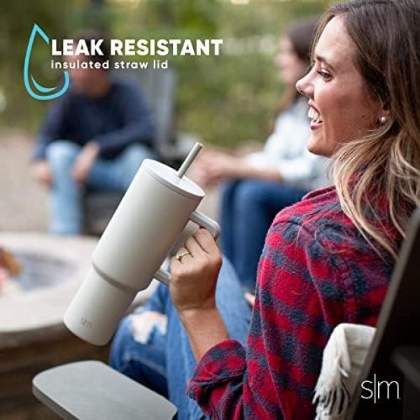 Simple Modern 40 oz Tumbler with Handle and Straw Lid | Insulated Cup Reusable - Image 5