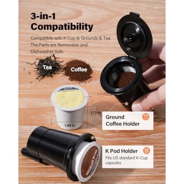 SHARDOR Hot & Iced K Cup Coffee Maker With Bold Setting, Single Serve Coffee - Image 6