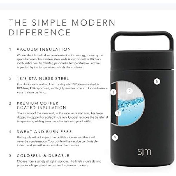 Simple Modern Food Jar for Hot Food | Reusable Stainless Steel Vacuum - Image 5