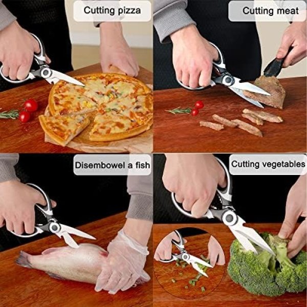 Kitchen Scissors All Purpose 3 Pack - kitchen gadgets utensils - Heavy Duty - Image 4