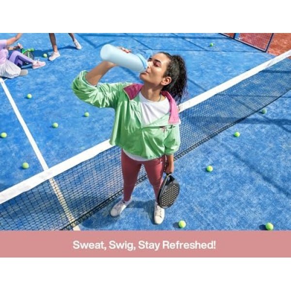 26 oz Insulated Water Bottle with 2-in-1 Straw and Spout Lid, Keep Cold 24H - Image 8