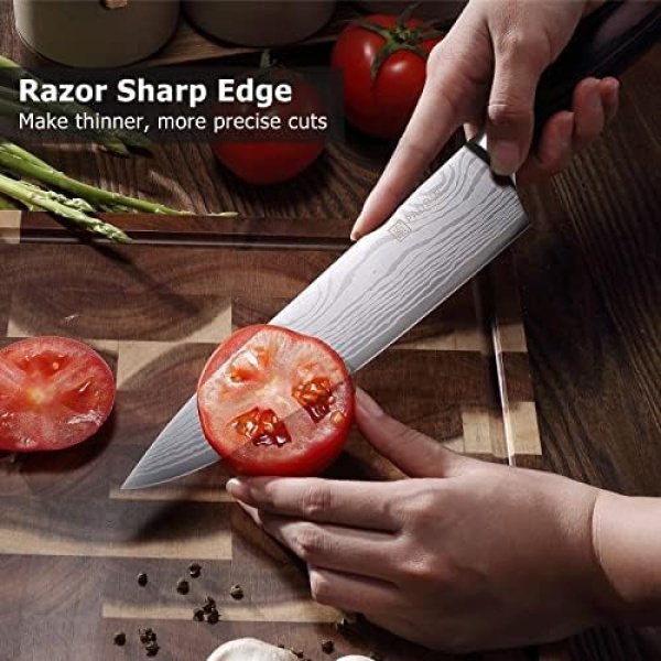PAUDIN Chef Knife, 8 Inch High Carbon Stainless Steel Sharp Kitchen Knife - Image 8