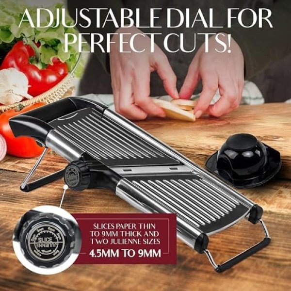 Gramercy Adjustable Mandoline Food Slicer, Mandoline Slicer for Kitchen - Image 3
