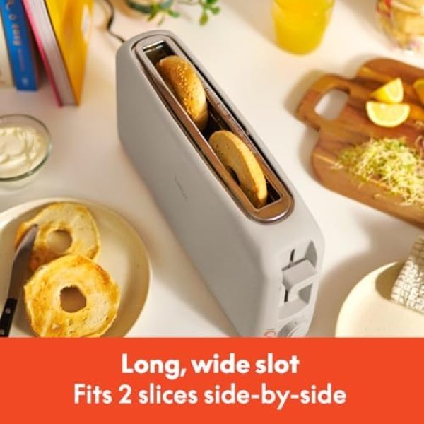 bella 2 Slice Slim Toaster, Fits-anywhere Kitchenware, 6 Setting Shade Control - Image 3
