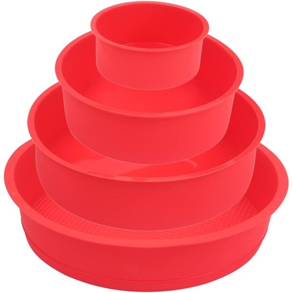 Silicone Mould for Baking Nonstick Layer Cakes Bakeware Round Cake Pans