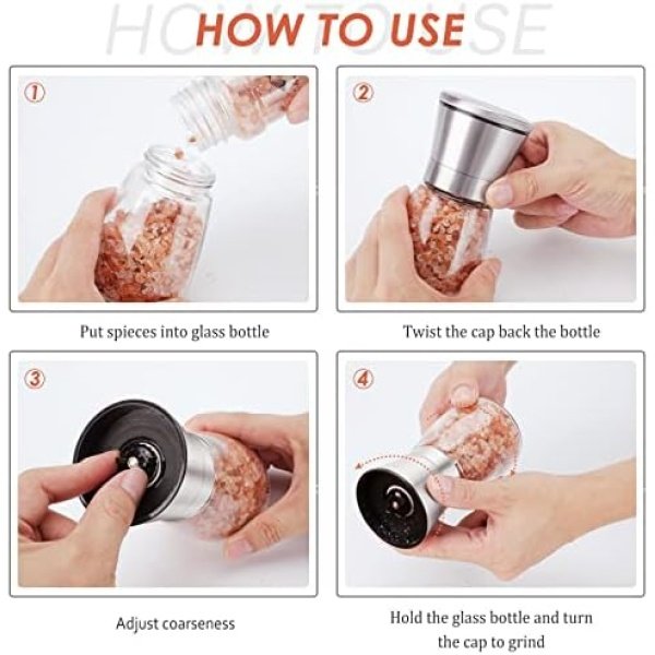 Original Stainless Steel Salt or Pepper Grinder - Top Spice Mill - Image 5