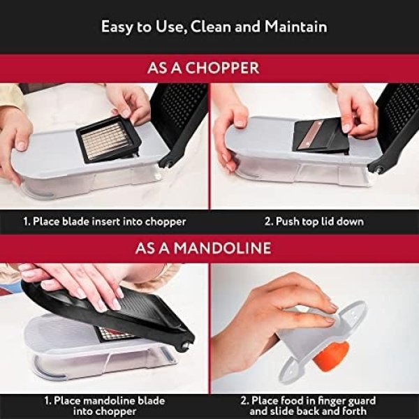 Fullstar Vegetable Chopper, Mandoline Slicer - Cheese Grater, Food Chopper - Image 4