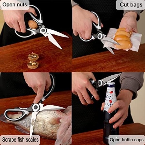 Kitchen Scissors All Purpose 3 Pack - kitchen gadgets utensils - Heavy Duty - Image 9